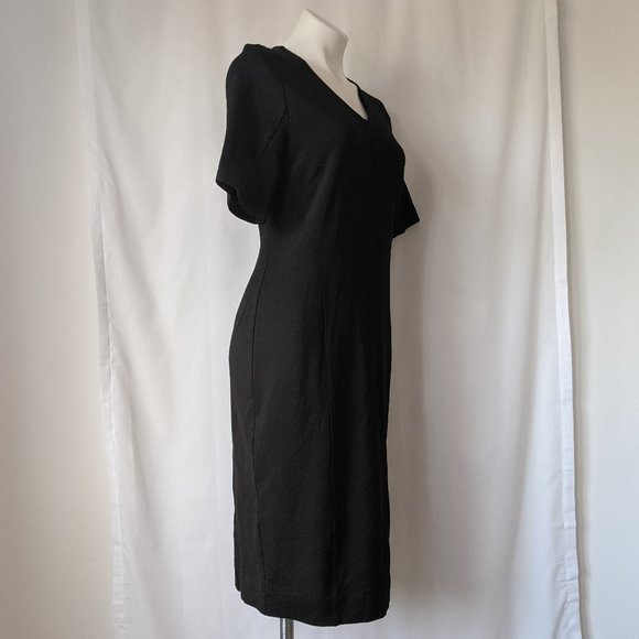 cabi ▪ black ponte classic claire sheath dress - Picture 6 of 14